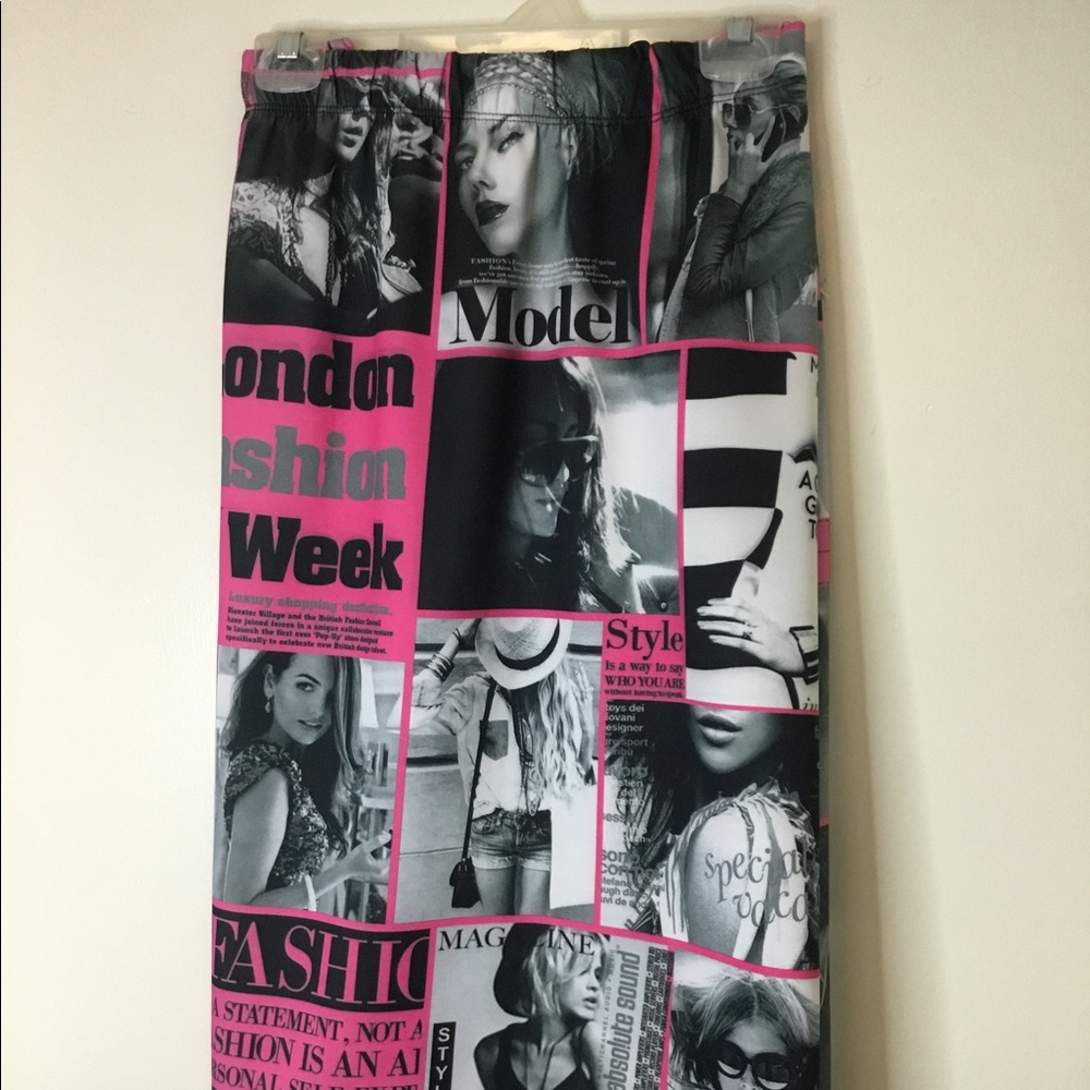 Magazine Pencil Skirt…Sz 3X